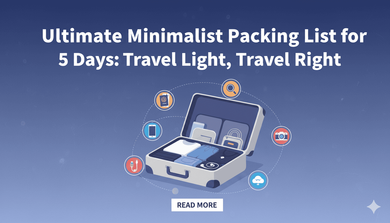 Ultimate Minimalist Packing List for 5 Days: Travel Light, Travel Right