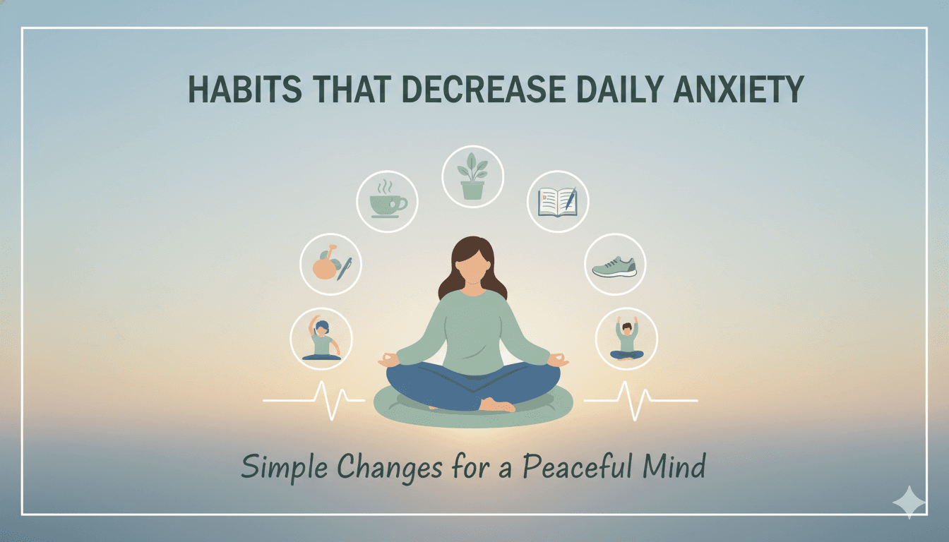 Habits that decrease daily anxiety