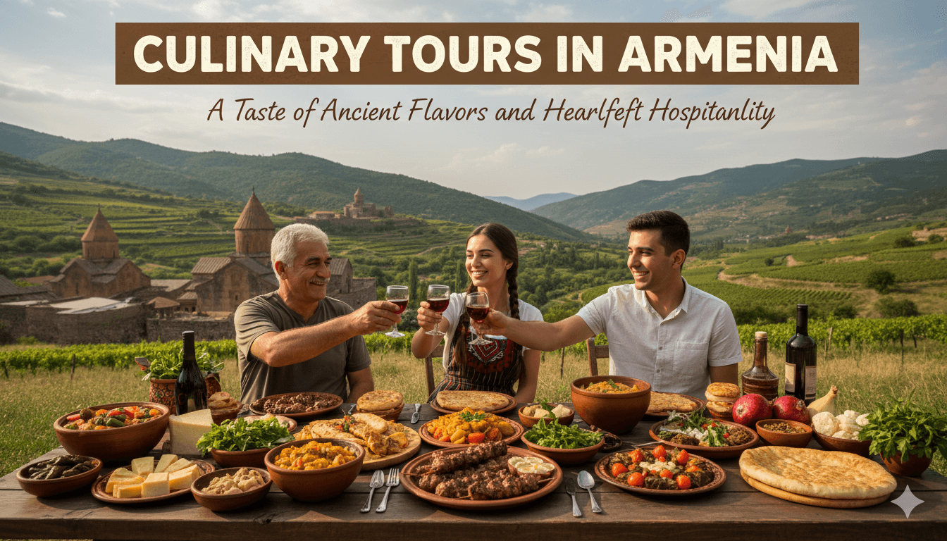 Culinary tours in Armenia: A Taste of Ancient Flavors and Heartfelt Hospitality